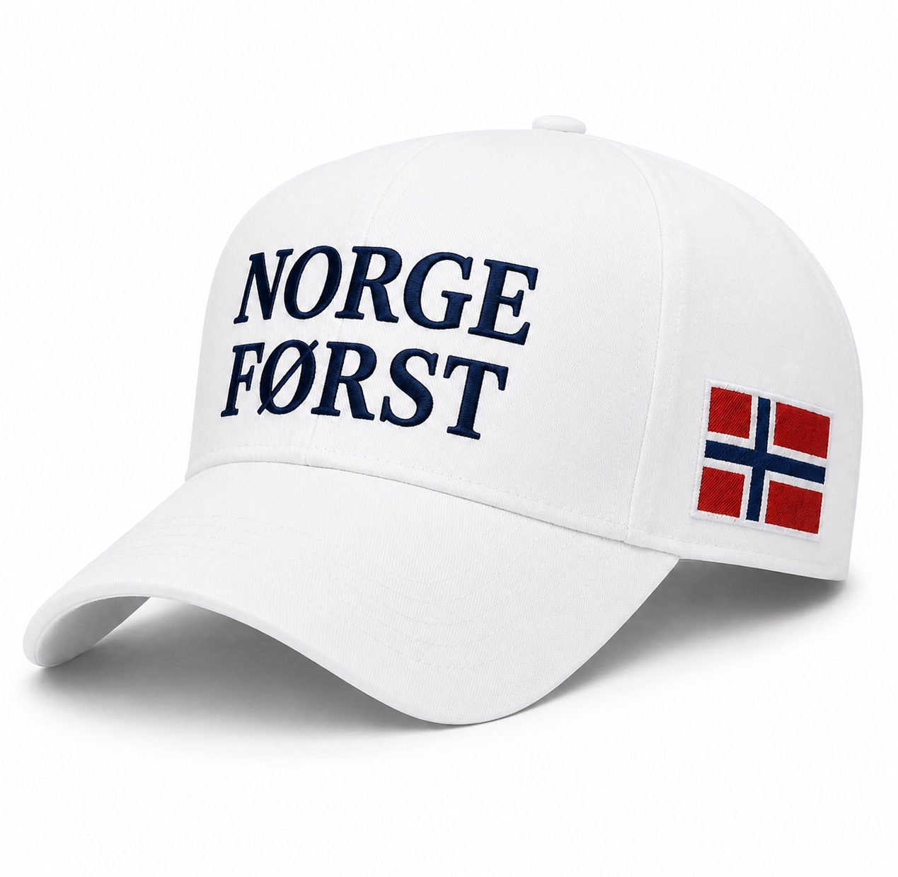 Norge Først - Hvit caps